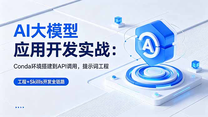 AI 大模型应用开发实战：Conda环境搭建到API调用，提示词工程+Skills开发全链路-资源宝库