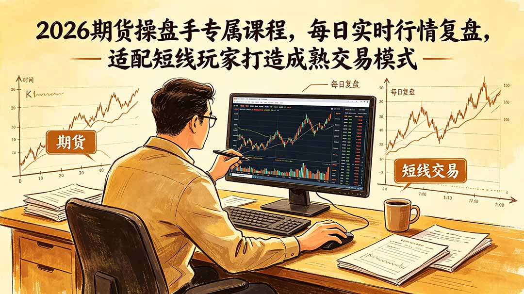 2026期货操盘手专属课程-更新6月，每日实时行情复盘，适配短线玩家打造成熟交易模式-资源宝库