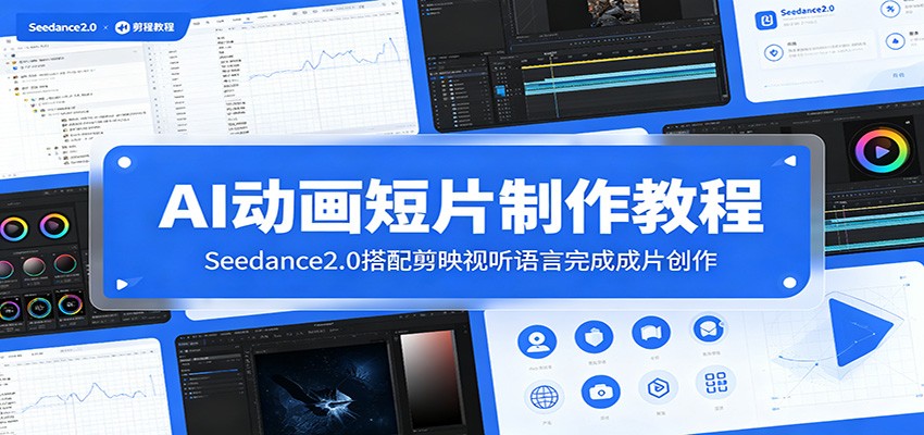 AI动画短片制作教程：Seedance2.0搭配剪映视听语言完成成片创作-资源宝库