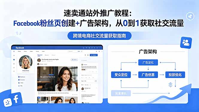 速卖通站外推广教程：Facebook粉丝页创建+广告架构，从0到1获取社交流量-资源宝库