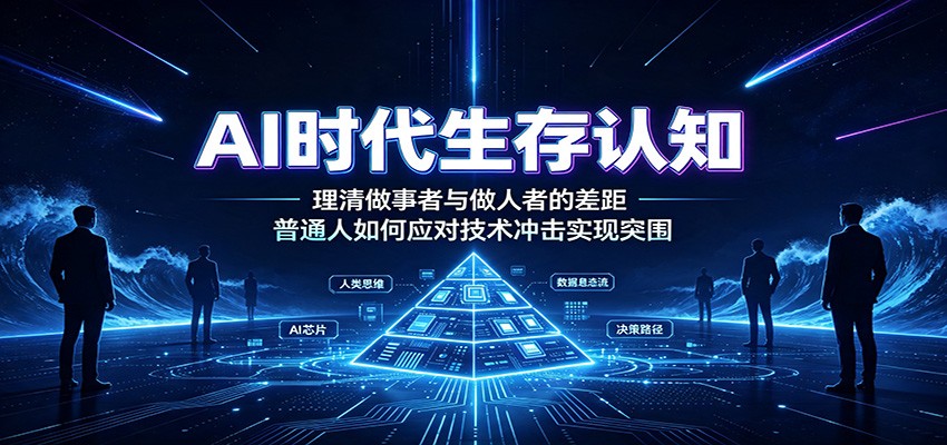 AI时代生存认知：理清做事者与做人者的差距，普通人如何应对技术冲击实现突围-资源宝库