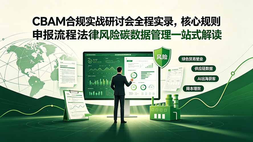 CBAM合规实战研讨会全程实录，核心规则申报流程法律风险碳数据管理一站式解读-资源宝库