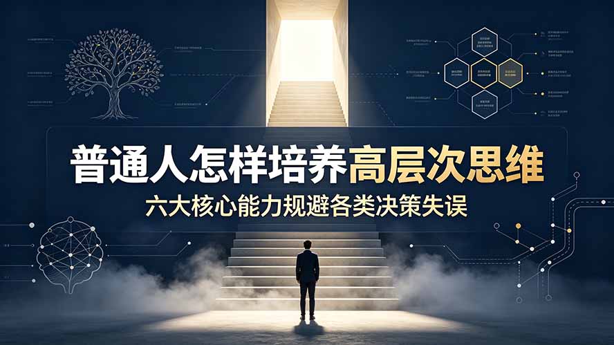 付费文章：普通人怎样培养高层次思维，六大核心能力规避各类决策失误-资源宝库