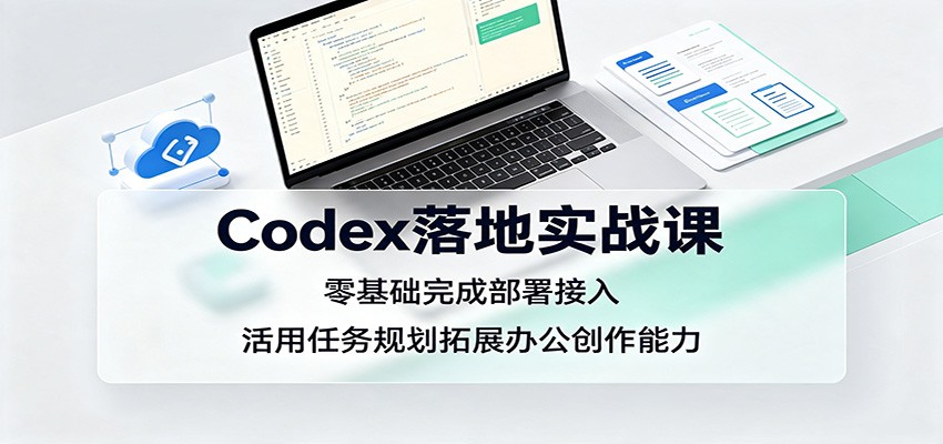 Codex落地实战课：零基础完成部署接入，活用任务规划拓展办公创作能力-资源宝库