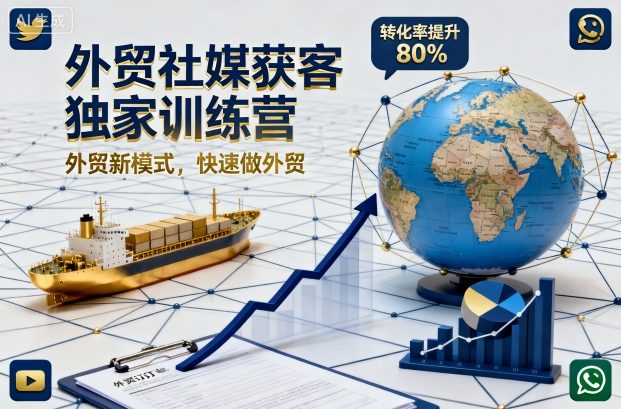 外贸社媒获客独家训练营，外贸新模式，快速做外贸(更新26年08月21日)-资源宝库