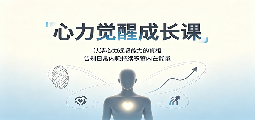 心力觉醒成长课：认清心力远超能力的真相，告别日常内耗持续积蓄内在能量-资源宝库