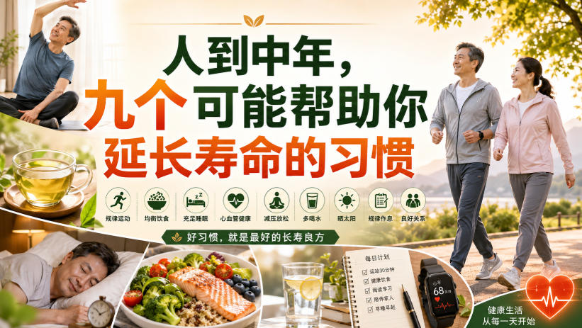 付费文章：人到中年，九个可能帮助你延长寿命的习惯-资源宝库