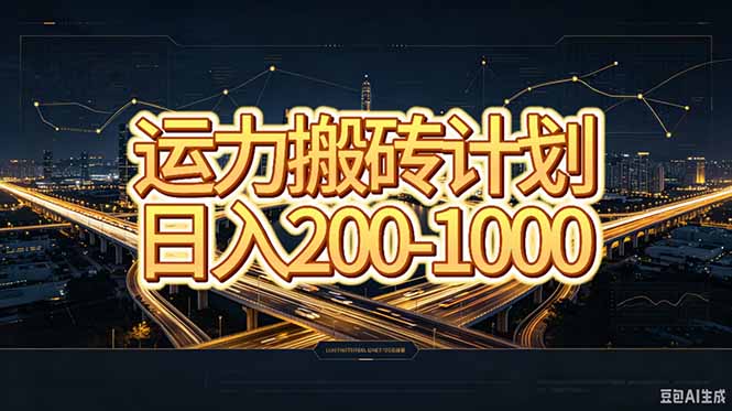 运力搬砖，风口项目。当日收益稳定200-1000。 每天仅需一小时，新人轻松上手。-资源宝库