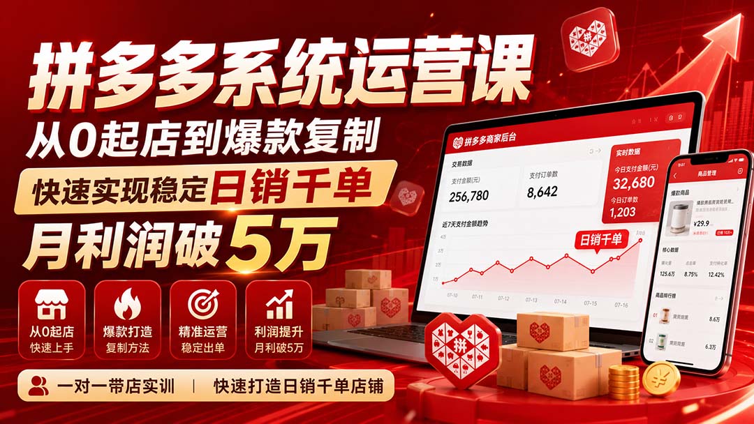 拼多多系统运营课-无水印(更新9月-资源宝库