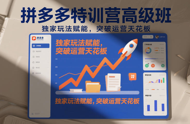 拼多多特训营高阶班，独家玩法赋能，突破运营天花板(更新260925)-资源宝库