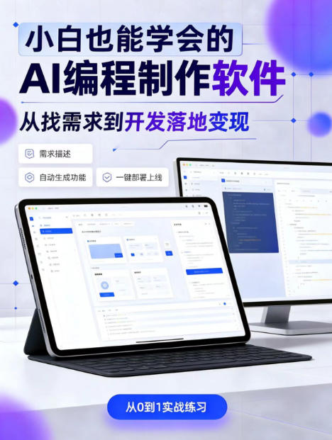 手把手教会你ai编程制作软件到变现全路径，零基础小白轻松上手，从找需求到开发落地变现【揭秘】-资源宝库