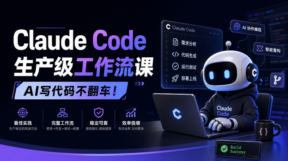 Claude Code生产级工作流课，AI写代码不翻车！【原创双语字幕】-资源宝库
