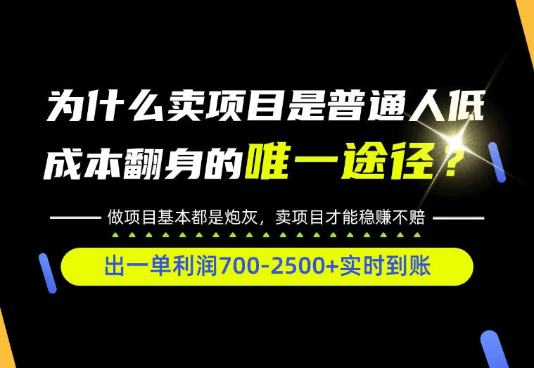 普通人如何靠互联网賺取自己的第一桶金！全类目实操型教学，看完你全都懂了！【揭秘】-资源宝库