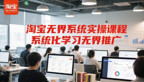 淘宝无界系统实操课程，系统化学习无界推广-资源宝库