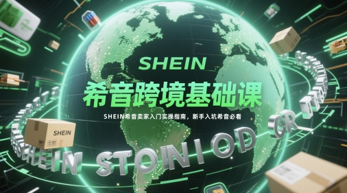 希音跨境基础课，SHEIN希音卖家入门实操指南，新手入坑希音必看-资源宝库