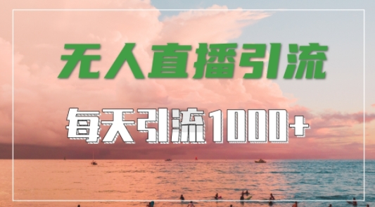 抖音快手视频号全平台通用，无人直播引流法，超暴力引流1000+高质量精准创业粉【揭秘】-资源宝库