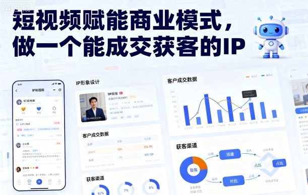 短视频赋能商业模式，做一个能成交获客的IP-资源宝库