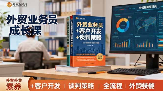 外贸业务员成长课：职业素养+客户开发+谈判策略、掌握全流程外贸技能-资源宝库