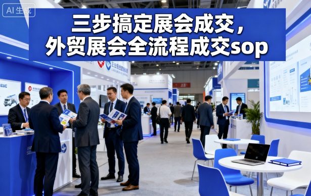 三步搞定展会成交，外贸展会全流程成交sop-资源宝库