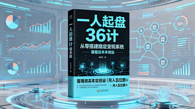 一人起盘36计：从零搭建稳定变现系统，实现低成本创业，月入五位数+-资源宝库