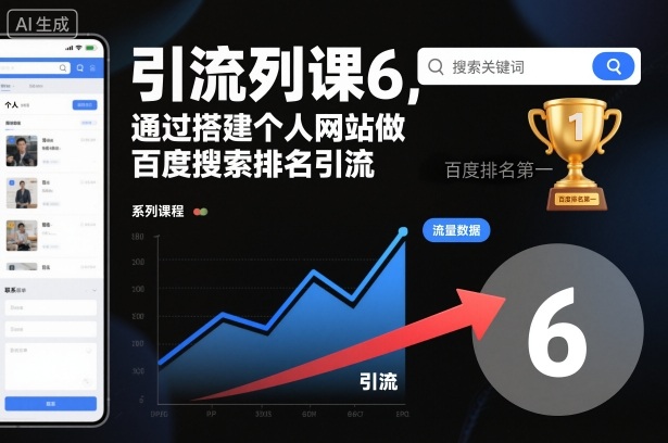 引流系列课6，通过搭建个人网站做百度搜索排名引流-资源宝库