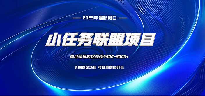 小任务联盟项目：一台电脑每天只需10分钟，轻松简单稳定-资源宝库