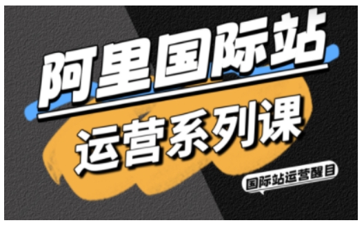 阿里国际站运营系列课，涵盖精准引流、直通车与全站推实战SOP，搭配AI效率工具包与高阶增长玩法(更新)-资源宝库
