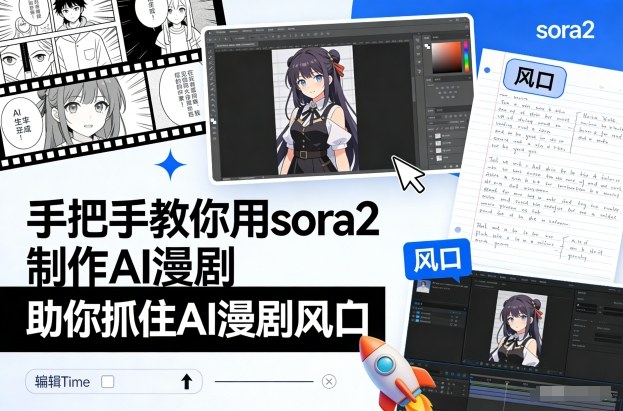 手把手教你用sora2制作AI漫剧，助你抓住AI漫剧风口-资源宝库