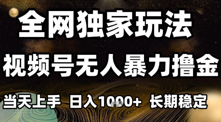 年底最新独家视频号无人直播撸礼物，小白也能轻松日入1k+，长期稳定，可批量复制【揭秘】-资源宝库