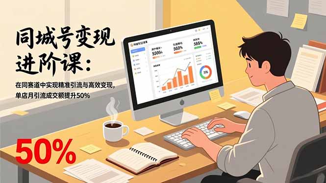 同城号变现进阶课：在同城赛道中实现精准引流与高效变现，单店月引流成交额提升50%-资源宝库