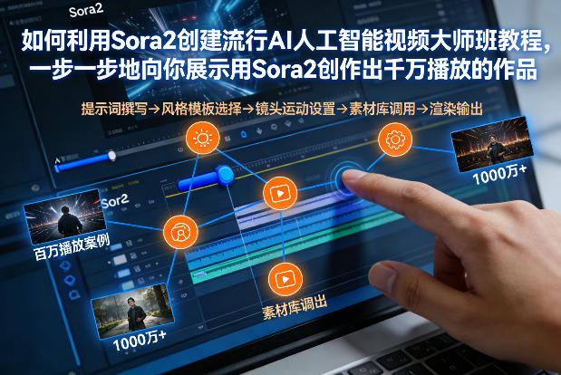 如何利用Sora2创建流行AI人工智能视频大师班，一步一步地向你展示用Sora2创作出千万播放的作品-资源宝库