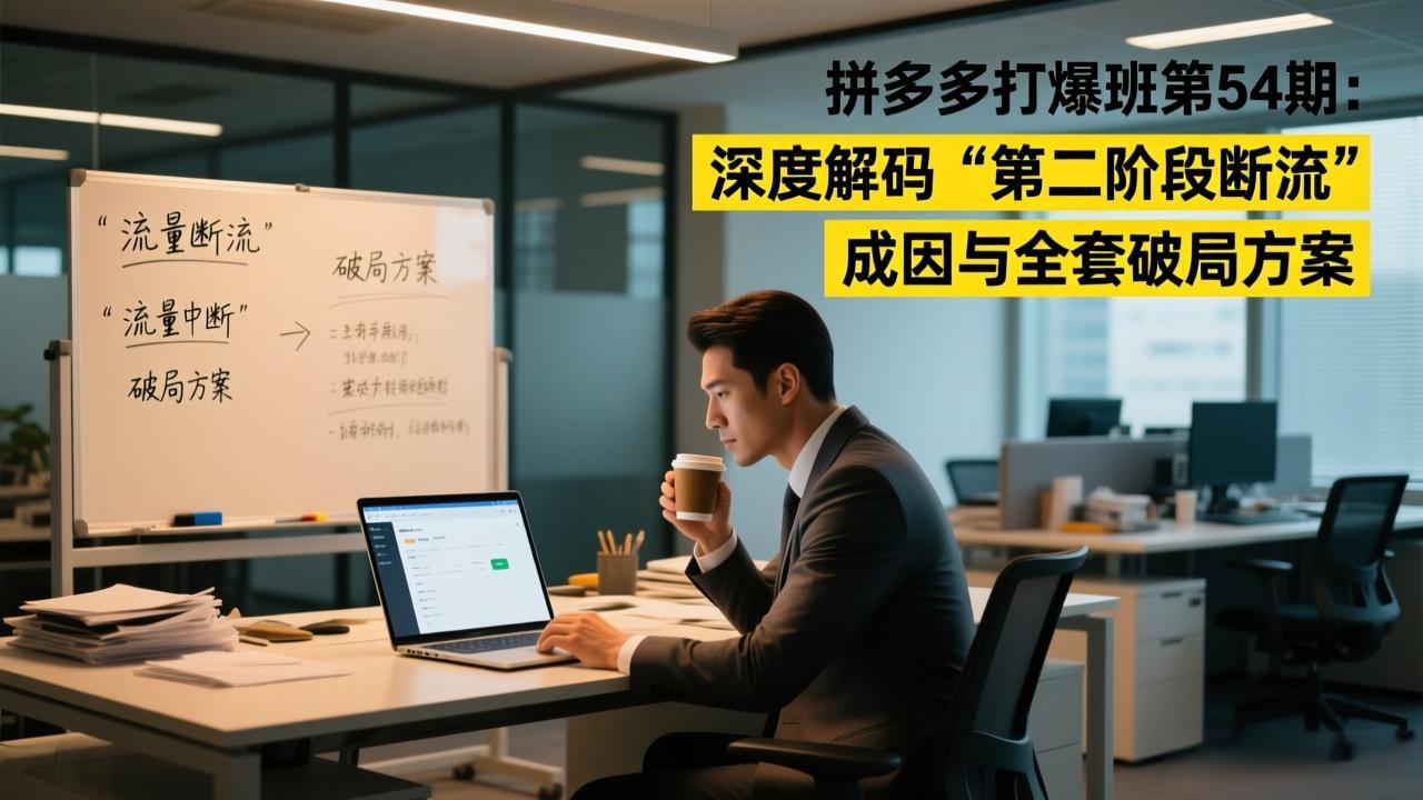 拼多多打爆班第54期：深度解码“第二阶段断流”成因与全套破局方案-资源宝库