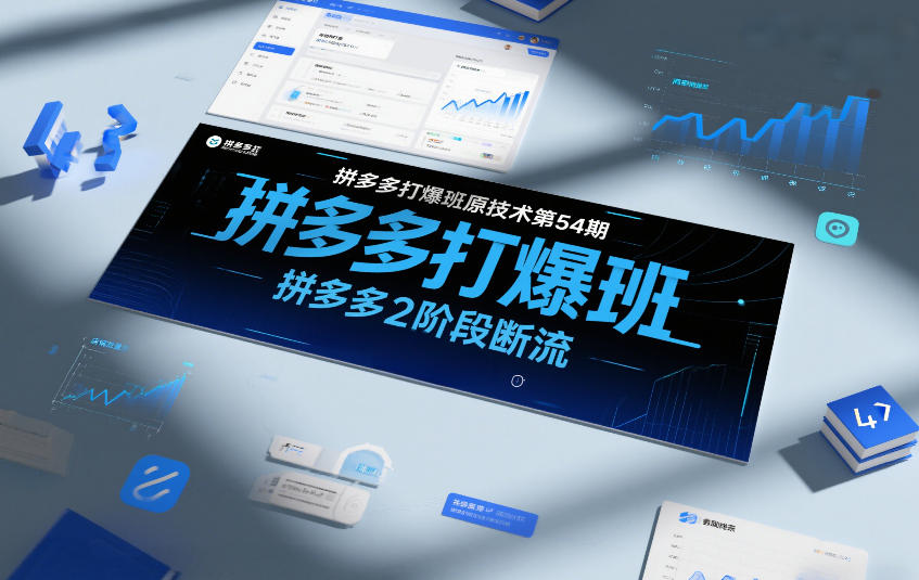 拼多多打爆班原创技术第54期，拼多多2阶段断流-资源宝库