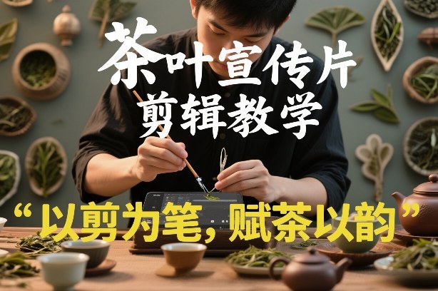 茶叶宣传片剪辑教学，以剪为笔，赋茶以韵，新手也能拍出高级感-资源宝库