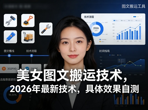 美女图文搬运技术,2026年最新技术,具体效果自测