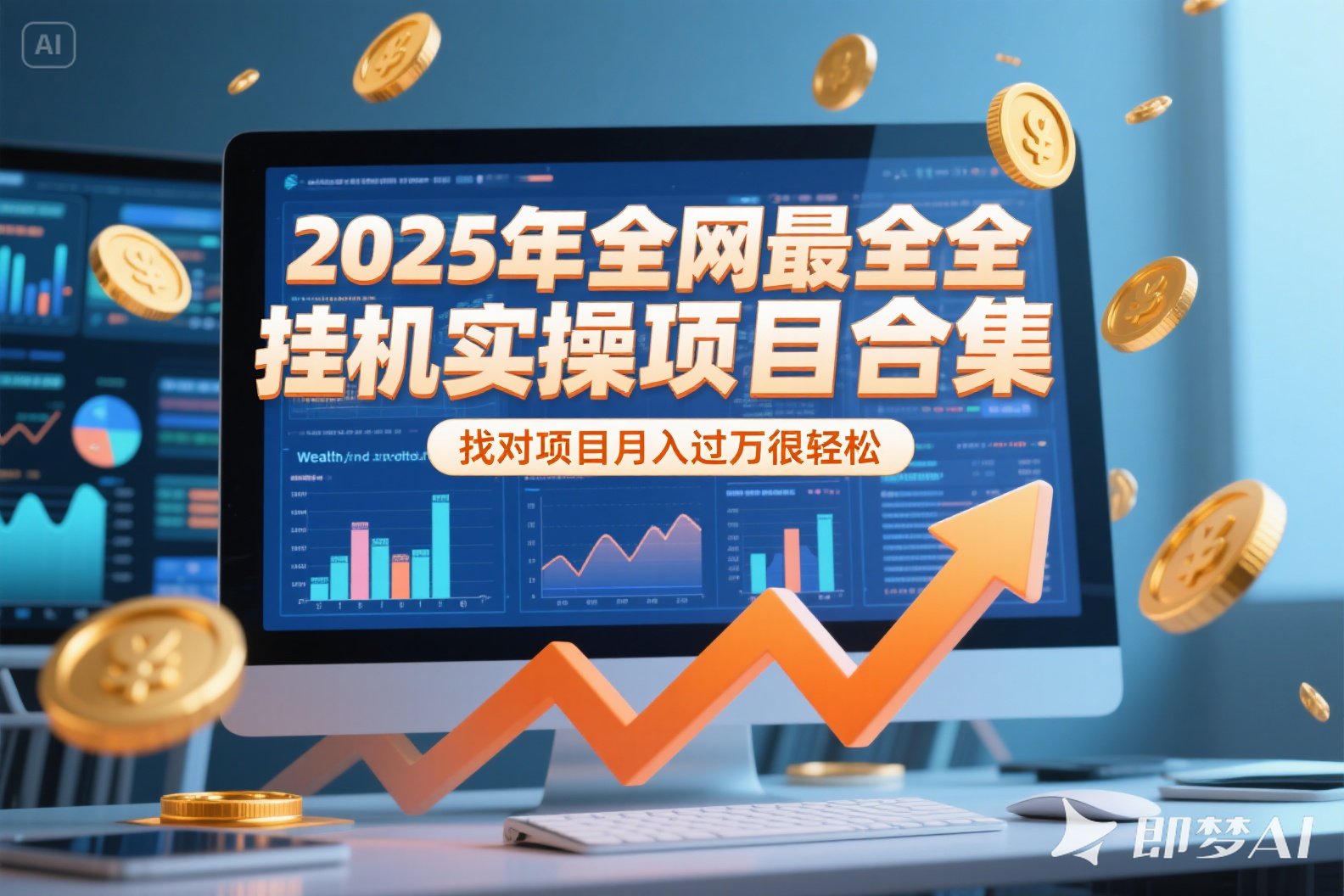 2025年挂机实操项目实操演练，挂机类型，AI直播类型，轻资产创业类型...-资源宝库