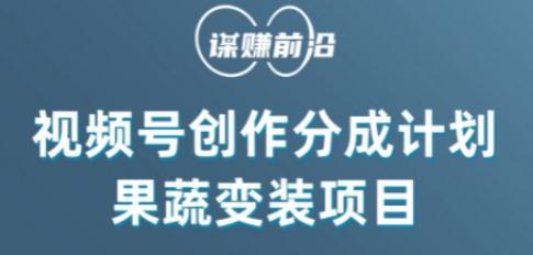 视频号创作分成计划水果蔬菜变装玩法，借助AI变现-资源宝库