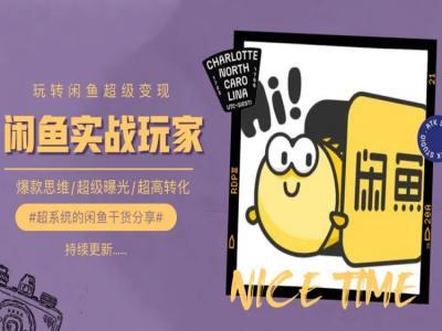 手把手教你0到1系统玩转闲鱼变现，爆款思维/超级曝光/超高转化-资源宝库
