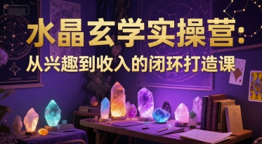 水晶玄学实操营：从兴趣到收入的闭环打造课-资源宝库
