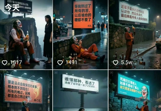 一条视频竟然15W赞！用AI制作小丑自嘲扎心文案视频，当下非常火爆的短视频流量神器-资源宝库