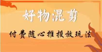 【万三】好物混剪付费随心推投放玩法，随心投放小课抖音教程-资源宝库
