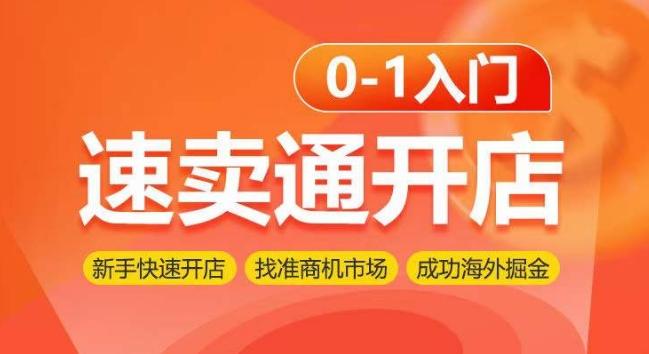 速卖通开店0-1入门，新手快速开店 找准商机市场 成功海外掘金-资源宝库
