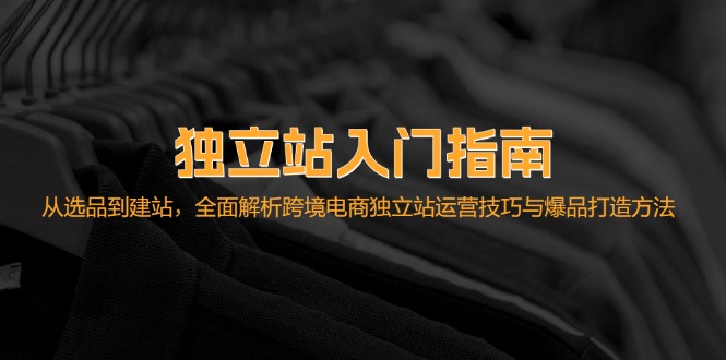 独立站入门指南：从选品到建站，全面解析跨境电商独立站运营技巧与爆品…-资源宝库