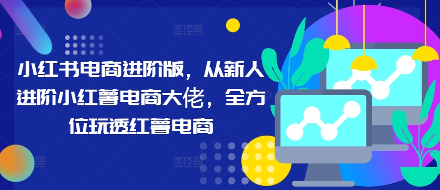 小红书电商进阶版，从新人进阶小红薯电商大佬，全方位玩透红薯电商-资源宝库