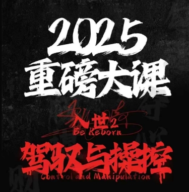 2025重磅大课，入世2，驾驭与控制-资源宝库