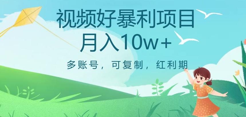 视频号暴利项目，多账号，可复制，红利期，月入10w+【揭秘】-资源宝库