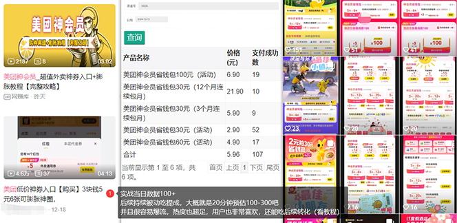美团神券/神会员_入门级教程，外卖券膨胀推广项目【蓝海市场攻略】-资源宝库