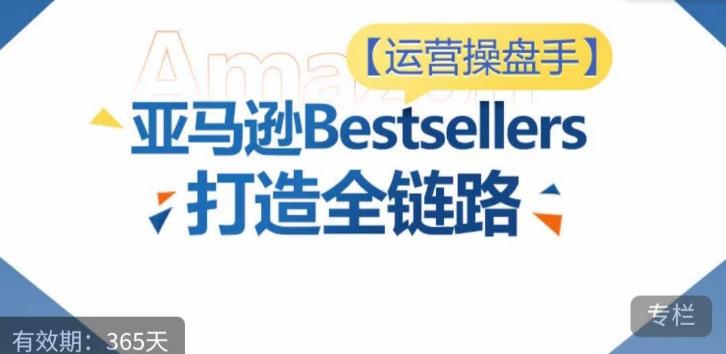 运营操盘手！亚马逊Bestsellers打造全链路，选品、Listing、广告投放全链路进阶优化-资源宝库