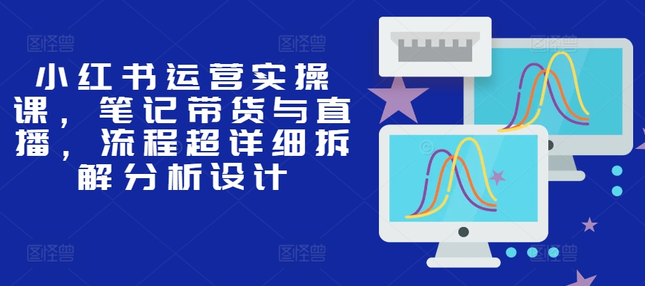 小红书运营实操课，笔记带货与直播，流程超详细拆解分析设计-资源宝库