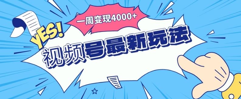 视频号最新玩法，几分钟一个作品，广告收益翻倍，一周变现4000+-资源宝库
